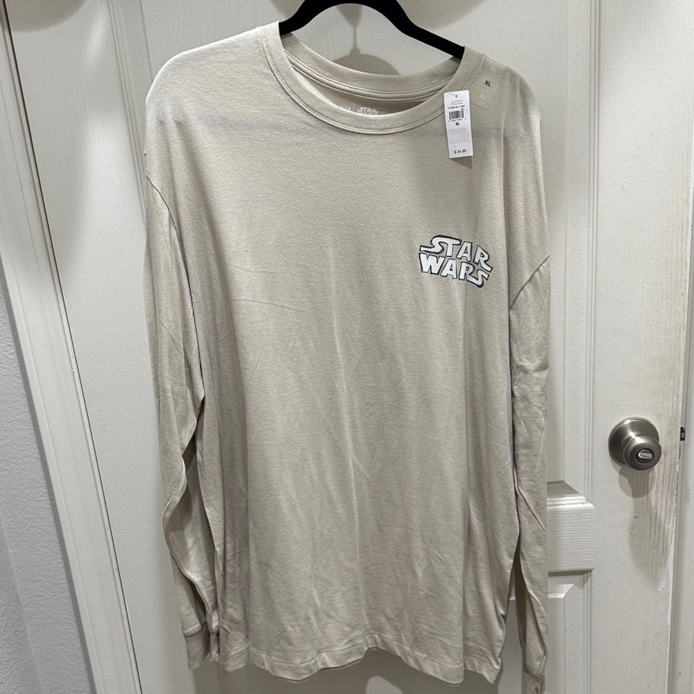 GAP x Star Wars Millennium Falcon Graphic Long Sleeve Tee XL NWT 100% Cotton